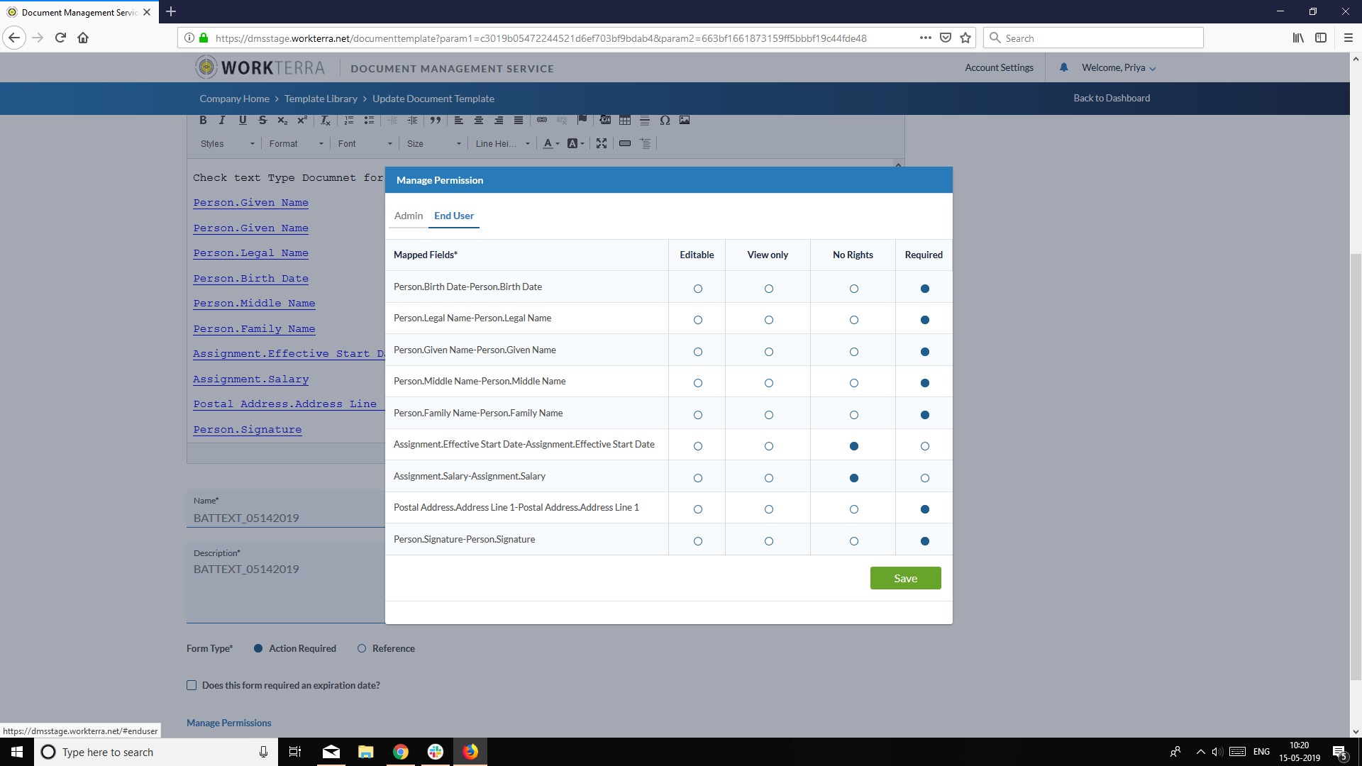 [DMS-1316] Create Template CBAT Offer Letter same tags multiple time ...