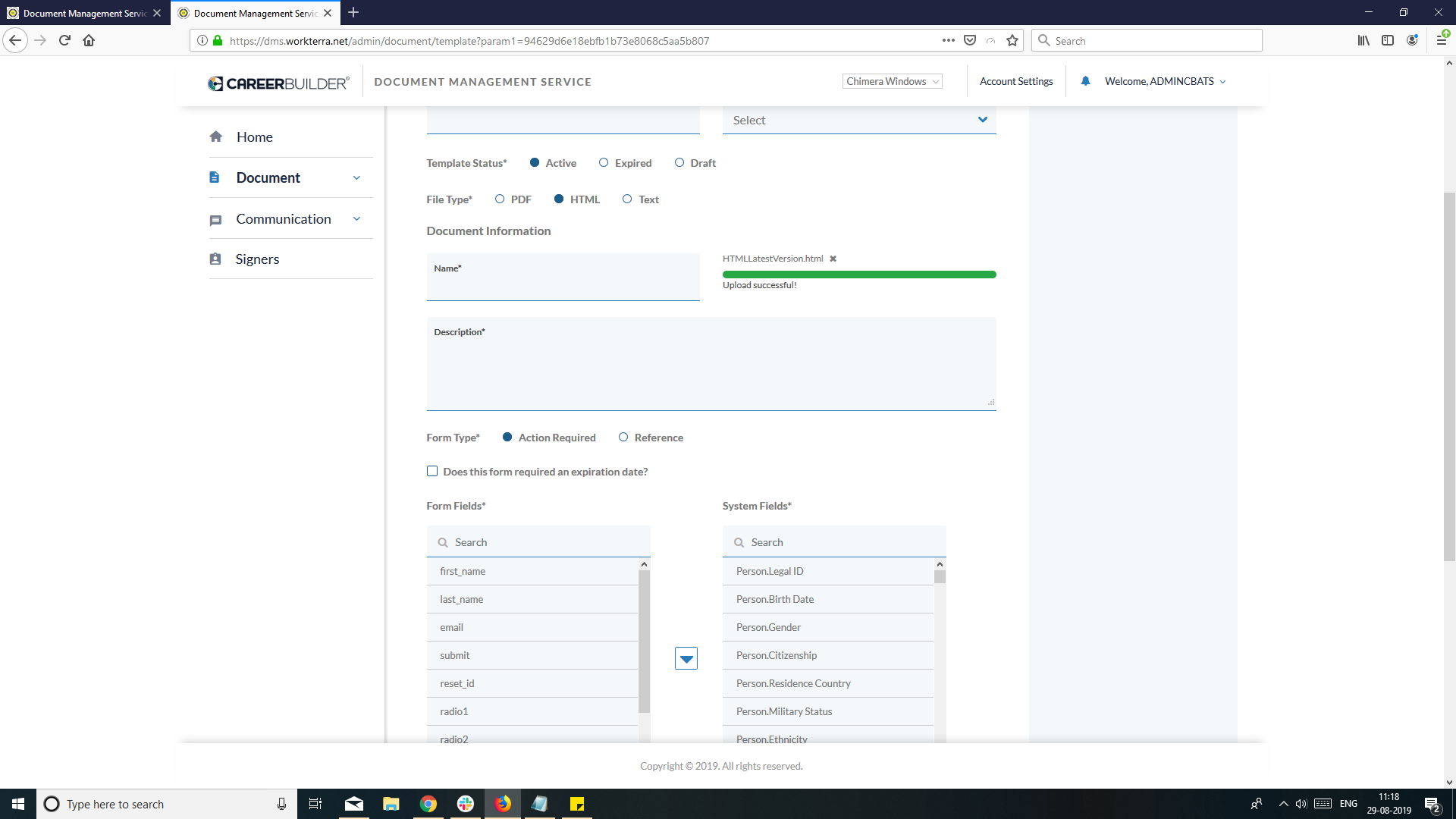 [DMS-1792] DMS | Production | Create Document | Document not uploading ...