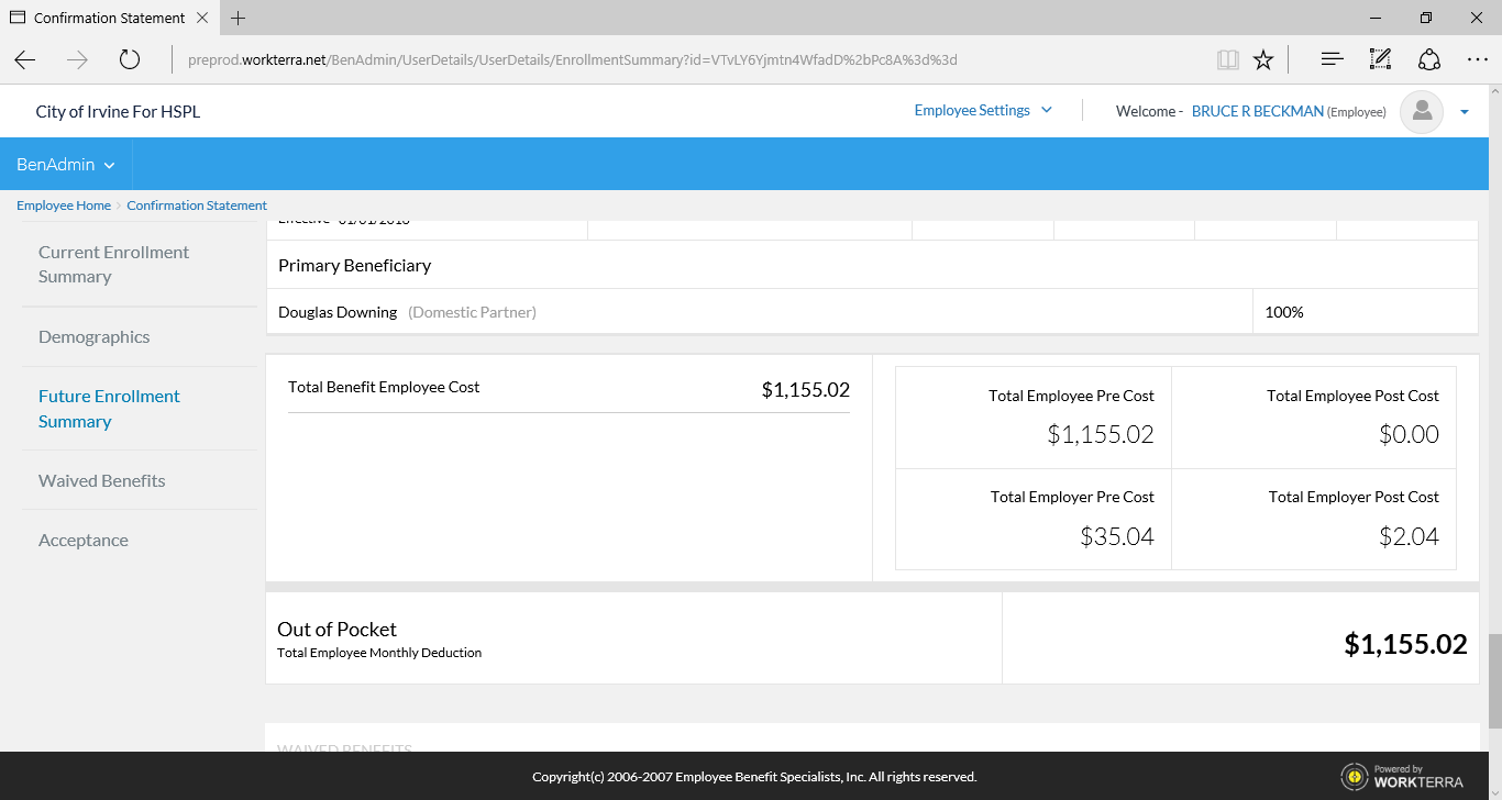 [NF5905] confirmation statement not showing credit details in credit